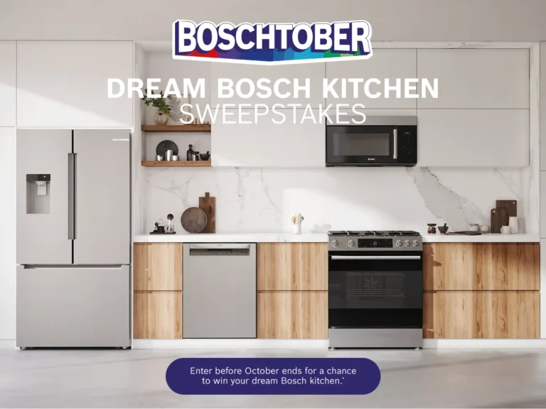 Win a $10,996 Bosch Kitchen Appliance Package