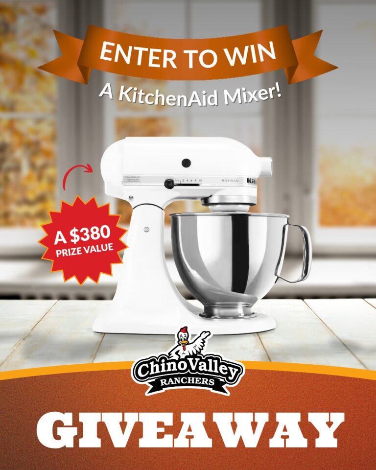 Win a $380 KitchenAid Mixer from Chino Valley Ranchers