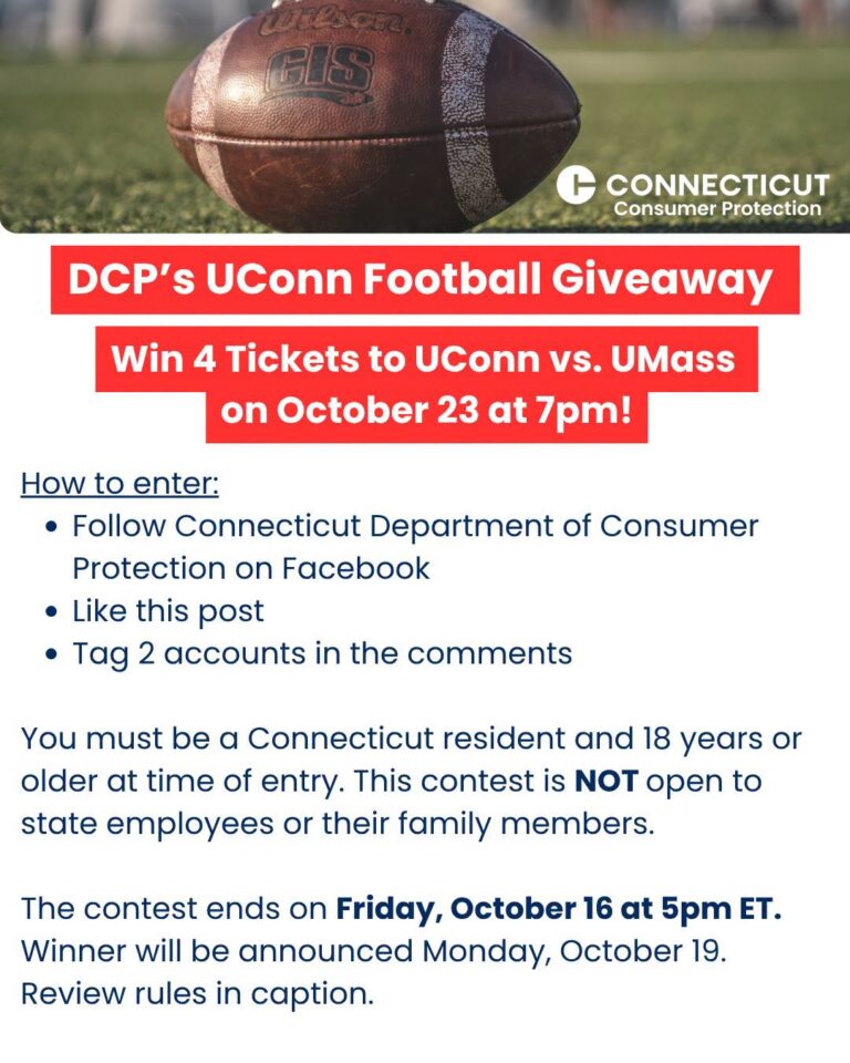 Win 4 UConn Football Tickets + Tailgate Access in CT