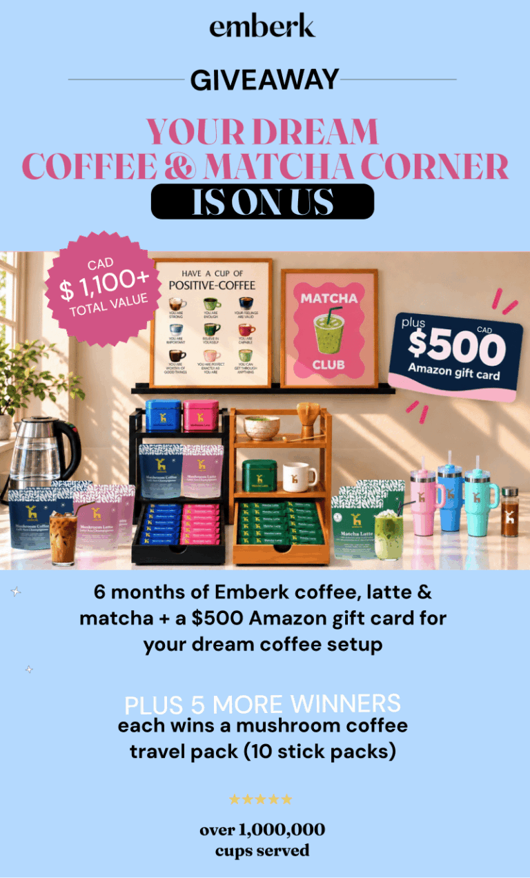 Win Coffee, Matcha + a $360 Amazon Gift Card