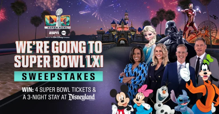 ESPN Sweepstakes: Win Super Bowl Tickets & Disneyland