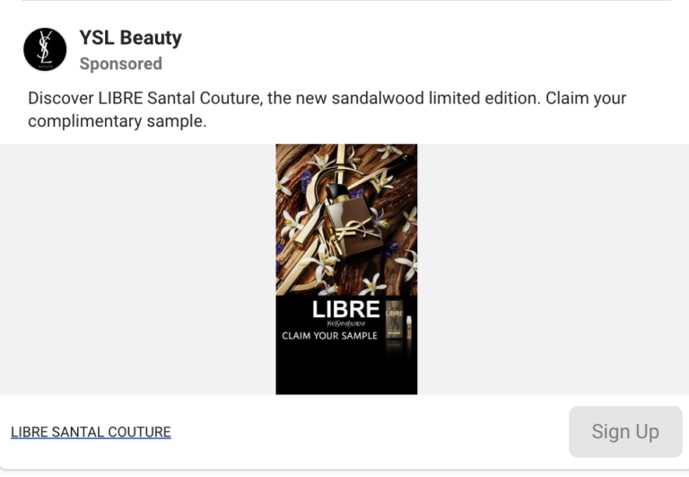 Possible FREE YSL Libre Santal Couture Fragrance Sample