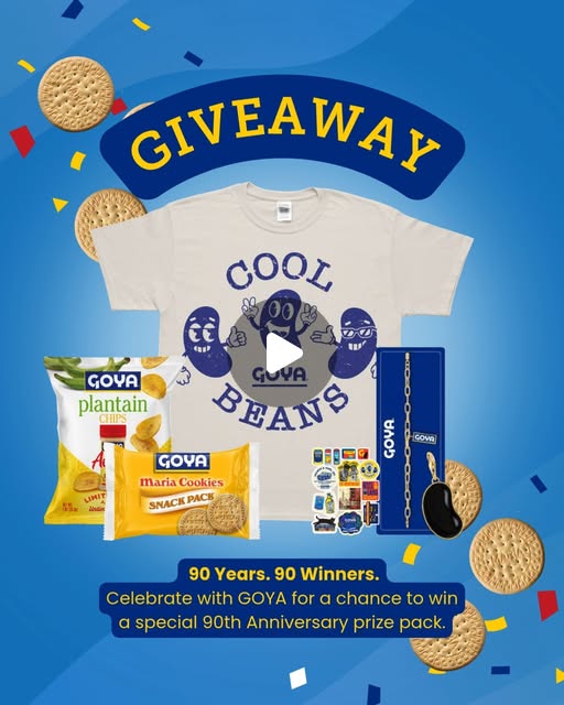90 Winners Get GOYA Snack & Merch Bundles in the 90th Anniversary Giveaway
