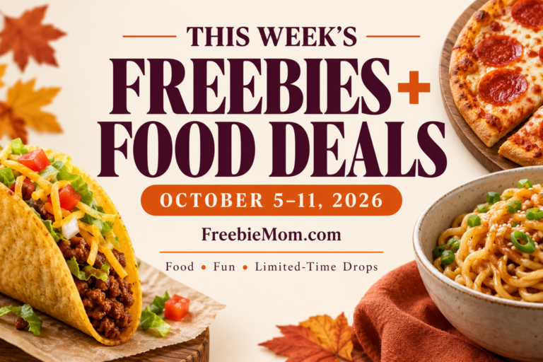 Freebies & Food Deals This Week: October 5–11, 2026