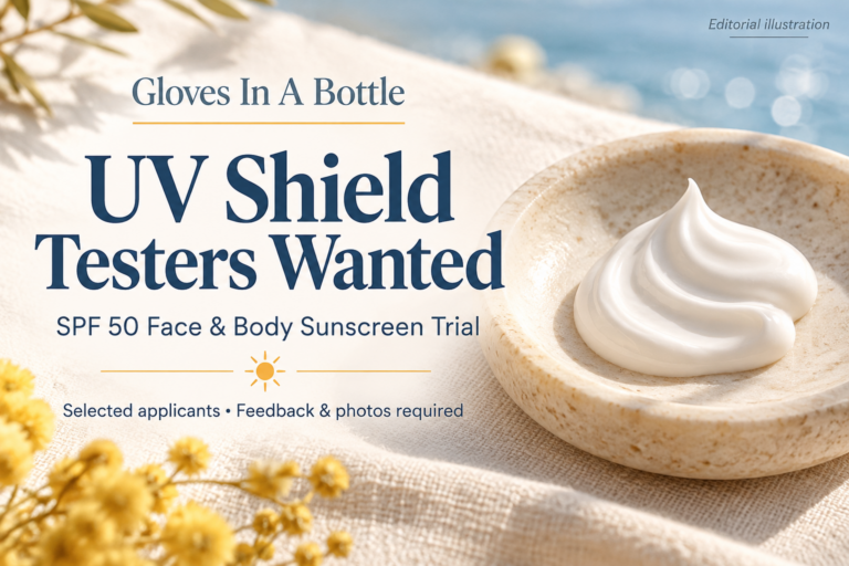 Gloves In A Bottle UV Shield: Sunscreen Testers Wanted