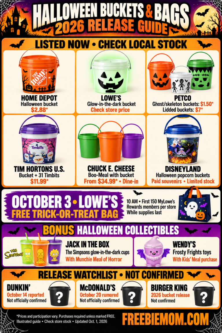 Boo Buckets 2026: Halloween Buckets, Dates & Collectibles