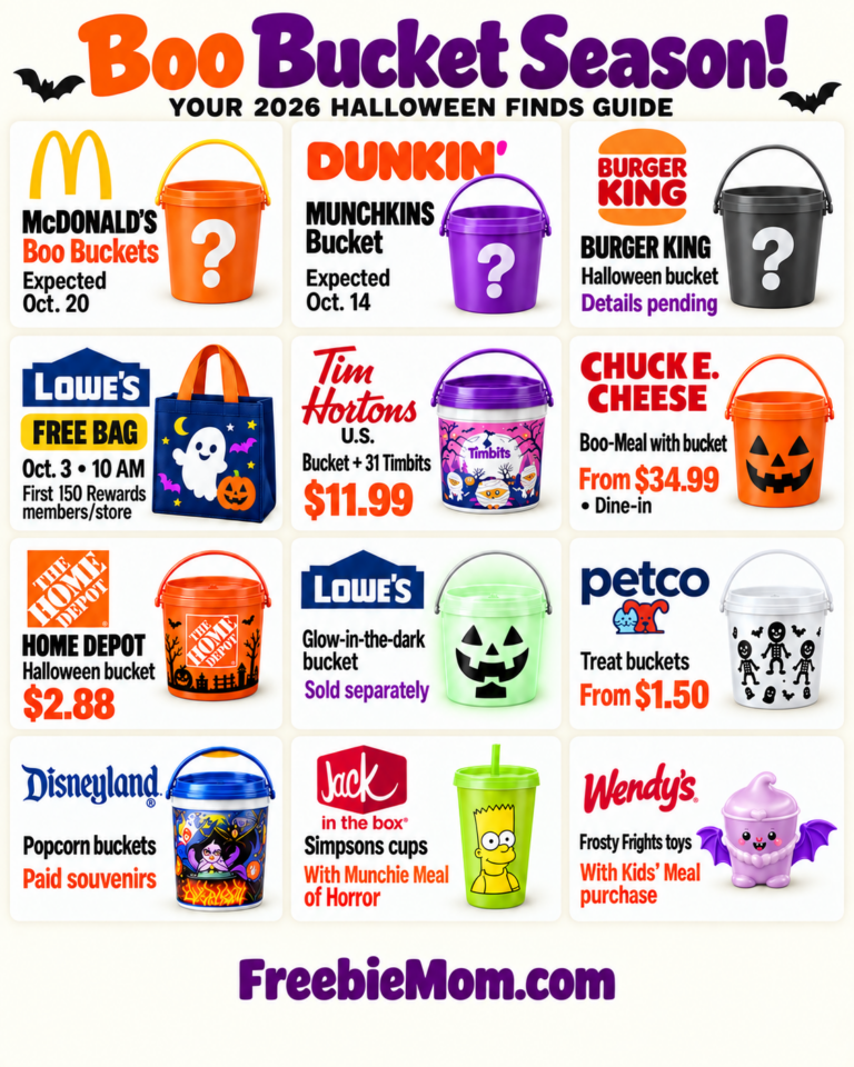 Boo Buckets 2026: McDonald’s, Dunkin’ & Halloween Finds