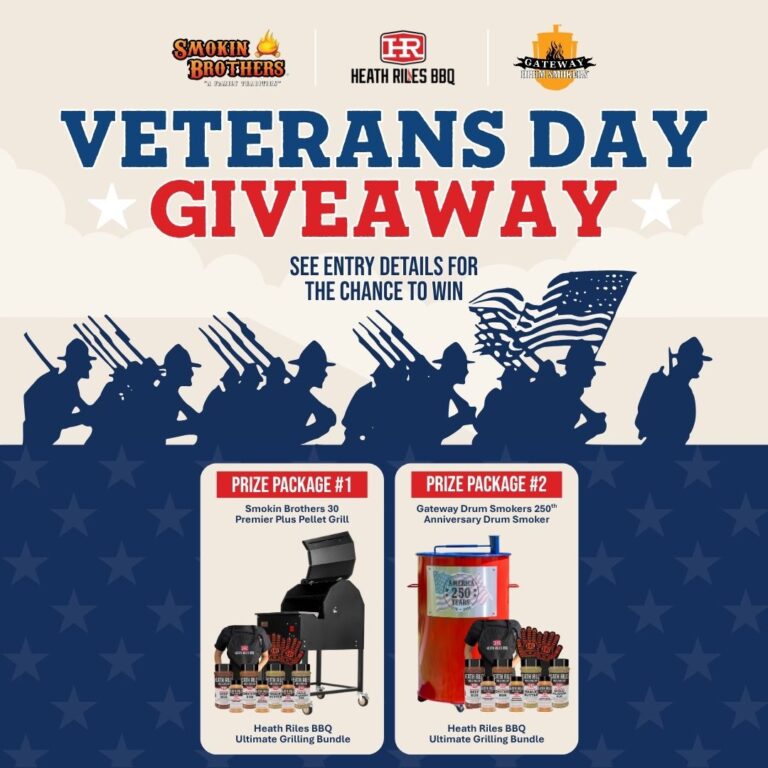 Veterans Day BBQ Giveaway: Win a Grill or Drum Smoker