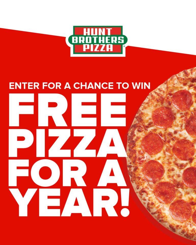 Win Free Pizza for a Year from Hunt Brothers Pizza!