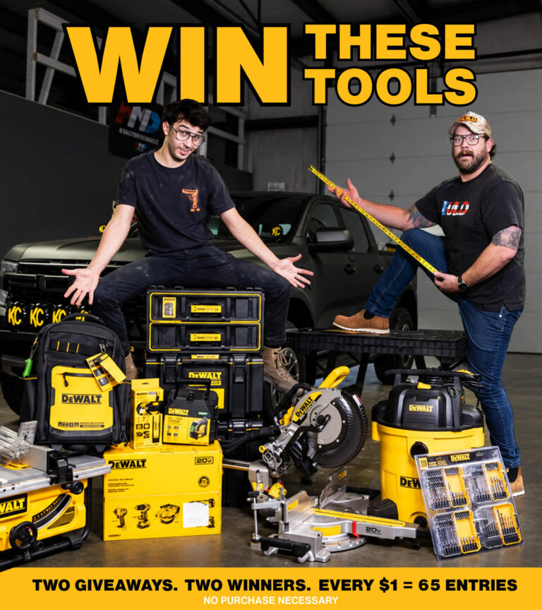Win a $2,600 DeWalt Tool Haul from John Malecki!