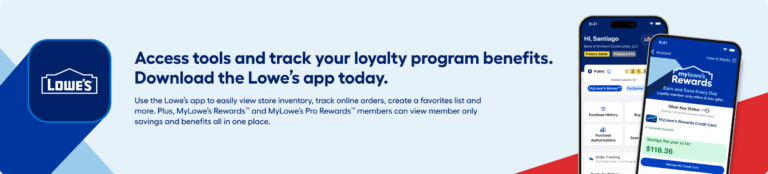 Lowe’s $20 Offer: New App Download + Brand-New Account