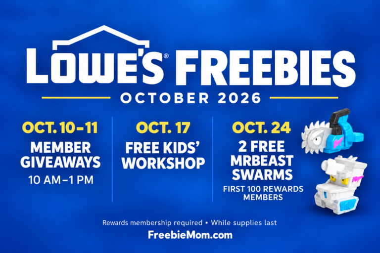 Lowe’s October Freebies: Weekend Gifts & MrBeast Swarms