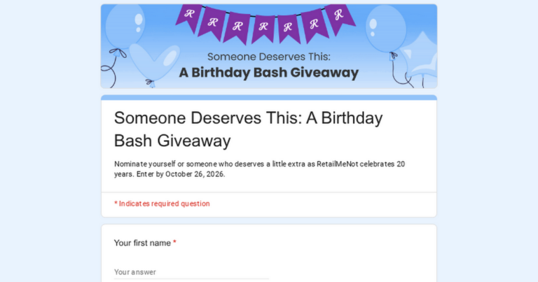 RetailMeNot Giveaway: 15 Winners Get $500 Gift Cards