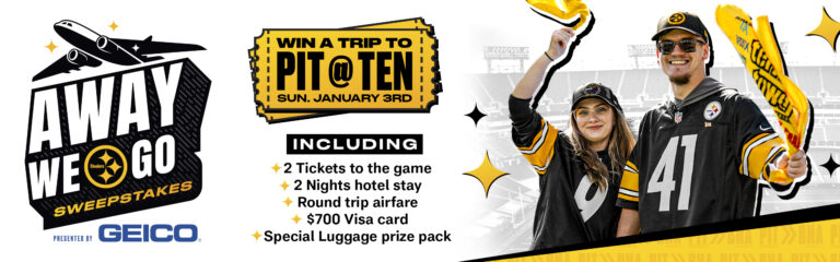Steelers Giveaway: Win a Game Trip for Two + $700