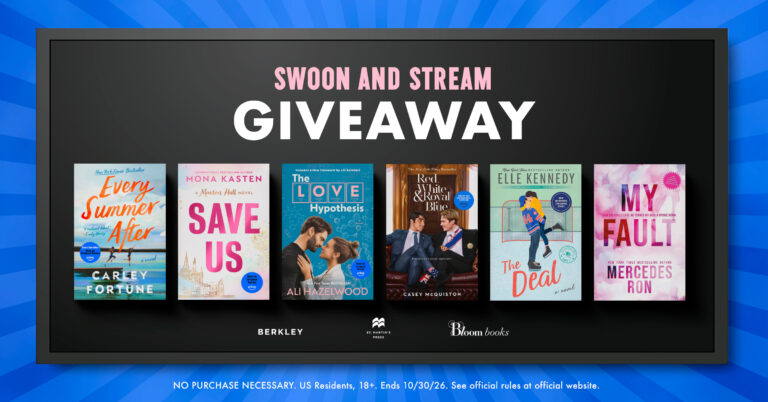 Swoon & Stream Giveaway: Win Six Romance Books