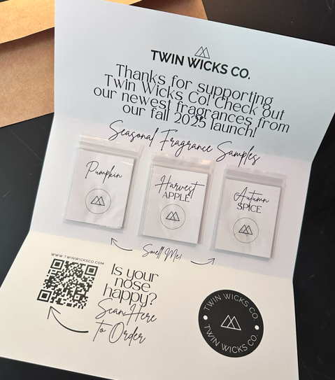 Free Twin Wicks Candle Fragrance Samples by Mail