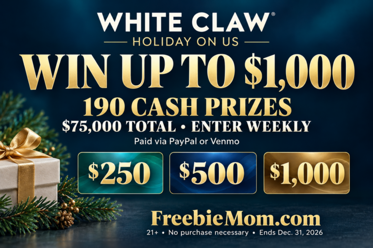 White Claw Instant Win: 190 Cash Prizes Up to $1,000
