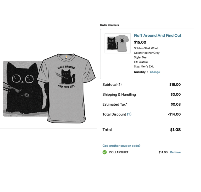 Woot $1 Graphic Tees: DOLLARSHIRT Code for New Customers